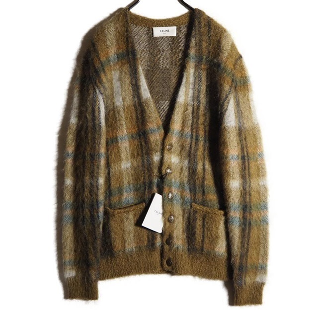 CELINE セリーヌ オム 20AW CARDIGAN IN BRUSHED MOHAIR モヘア ...