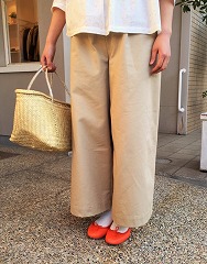 オファー check&stripe standard ギャザーブラウス