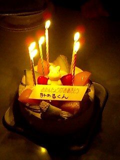 誕生日のケーキ