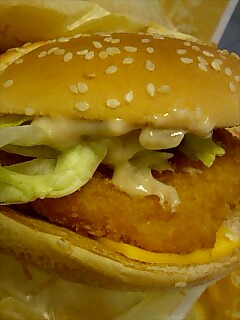 きのこクリームえびフィレオ