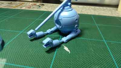 プラモデル「1/144 連邦軍量産型モビルスーツ ボール」（改造