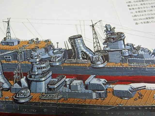 プラモデル「日本海軍軽巡洋艦 大淀1944」（筆塗り） | 転ばぬ先の