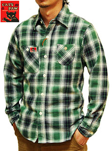 CAT'S PAW CP25940/CP25941/CP25942 FLANNEL CHECK WORK SHIRTS 各種 