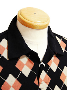 『5年保証』 STAR OF HOLLYWOOD SH76179 POLO SHIRTS [ ARGYLE ] | Lua-Blog トップス