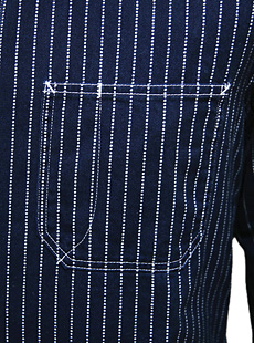 SUGAR CANE 奬 եޥ󥹡SC25551 8.5oz.  WABASH STRIPE WORK SHIRTS [ FICTION ROMANCE ] Хå她ȥ饤ץ