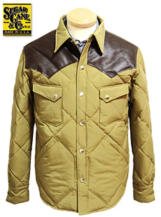 SUGAR CANE SC12833 LEATHER YOKE WESTERN DOWN JACKET | Lua-Blog