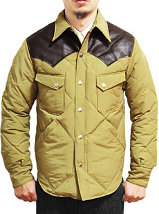 SUGAR CANE SC12833 LEATHER YOKE WESTERN DOWN JACKET | Lua-Blog