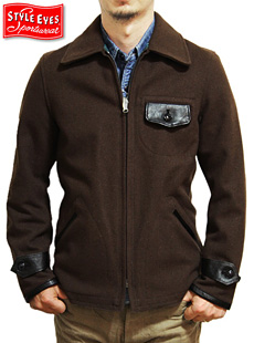 STYLE EYES SE12898 WOOL MELTON LEATHER SPORTS JACKET | Lua-Blog