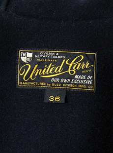 UNITED CARR by BUZZ RICKSONS ʥƥåɥ Хꥯ󥺡UC12805 26oz.  WOOL MELTON SHORT DUFFLE COAT ȥ󥷥硼ȥåե륳