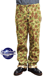 BUZZ RICKSONS Хꥯ󥺡BR41224USMC M-1942 CAMOUFLAGE UTILITY PANTS ե顼桼ƥƥѥ º