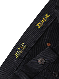 JELADOIRON HEART 顼ɡߥϡ [ ANTIQUE GARMENTS ] JAGIH-21921oz. BLACK DENIM [ Jackass Denim ] Special Product ֥åǥ˥ åǥ˥ ܥ졼 