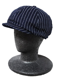 SUGAR CANE シュガーケン SC02070 【 9oz. 】 WABASH STRIPE APPLEJACK CAP ウォバッシュストライプアップルジャックキャップ ワークキャップ