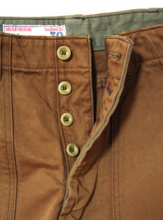 SUGAR CANE  Mister Freedom 奬 ߥե꡼ࡡSC41291 9oz.  BROWN TWILL CREW PANTS [ SEA HUNT ] ֥饦ĥ륯롼ѥ ѥ