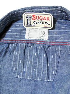 SUGAR CANE 奬 եޥ󥹡SC26530 5oz.  CHAMBRAY PRINT STRIPE WORK SHIRTS [ FICTION ROMANCE ] ֥졼ץȥȥ饤ץ