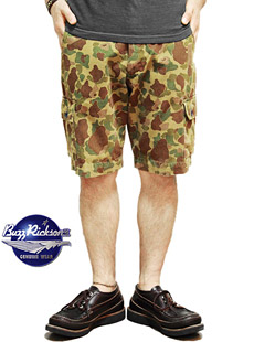 BUZZ RICKSONS Хꥯ󥺡BR51249CAMOUFLAGE CAMO CARGO SHORTS [ AVIATION ASSOCIATES ] ե顼奫硼 º