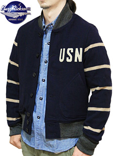 ジャケット・アウター BUZZ RICKSON'S U.S.N. FOOTBALL WOOL JK EB ファッション BUZZ RICKSON'S U.S.N. FOOTBALL WOOL JK