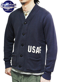 BUZZ RICKSONS Хꥯ󥺡BR66886SWEAT CARDIGAN [ U.S.A.F. ] åڥդåȥǥ ̤Ǻܥǥ