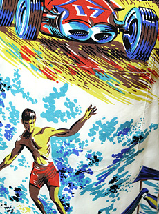 【送料無料・MISTER FREEDOM】ROUND COLOR SHIRT Mr.Freedom×Sun Surf・ミスターフリーダムアロハシャツ「Rock