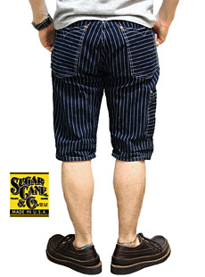 SUGAR CANE 奬SC51443 9oz.  WABASH STRIPE ZIP FLY SHORTS Хå她ȥ饤ץ硼ġåץե饤 եޥFICTION ROMANCE