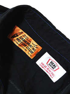 SAMURAI JEANS☆リアルレーシング☆Tシャツ☆XL☆未使用タグ付き SAMURAI JEANS×REAL RACING SMWS15-S02 半袖カスタムワークシャツ