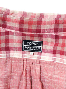 TOPAZ ȥѡTS-22413/4 SLEEVE WORKERS SHIRTS [ YAZOO RIVER ] ʬµ֥륬å