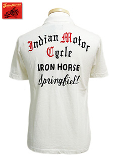 Indian MotorCycle ǥ⡼롡IM77068S/S POLO SHIRT EMBD [ IRON HORSE ] Ⱦµλһ繡ݥ