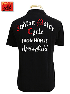 Indian MotorCycle ǥ⡼롡IM77068S/S POLO SHIRT EMBD [ IRON HORSE ] Ⱦµλһ繡ݥ