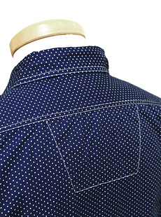 SUGAR CANE 奬  FICTION ROMANCEեޥ󥹡SC27077 4.5oz.  INDIGO POLKA DOT WORK SHIRT ǥݥ륫ɥåȥ