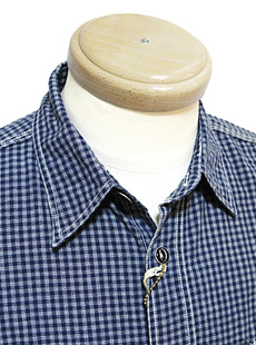 SUGAR CANE 奬  FICTION ROMANCEեޥ󥹡SC27120 4oz.  INDIGO COVERT GINGHAM CHECK WORK SHIRTS ݥǥ󥬥å