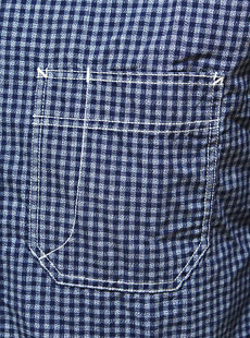 SUGAR CANE 奬  FICTION ROMANCEեޥ󥹡SC27120 4oz.  INDIGO COVERT GINGHAM CHECK WORK SHIRTS ݥǥ󥬥å