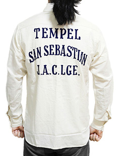 SUGAR CANE 奬SC26731L/S CHAMBRAY EMBD WORK SHIRTS [ TEMPEL SAN SEBASTIAN ] Ĺµ繡ꥫॷ֥졼