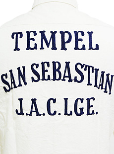 SUGAR CANE 奬SC26731L/S CHAMBRAY EMBD WORK SHIRTS [ TEMPEL SAN SEBASTIAN ] Ĺµ繡ꥫॷ֥졼