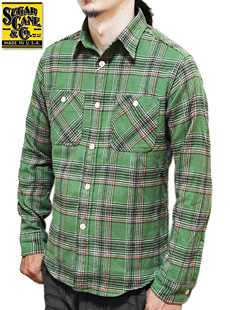 SUGAR CANE 奬SC27065L/S TWILL CHECK WORK SHIRT ĥå ͥ륷