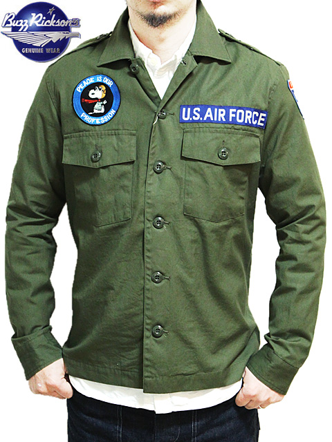 BUZZ RICKSON'S×PEANUTS BR27155 L/S VIETNAM UTILITY SHIRT