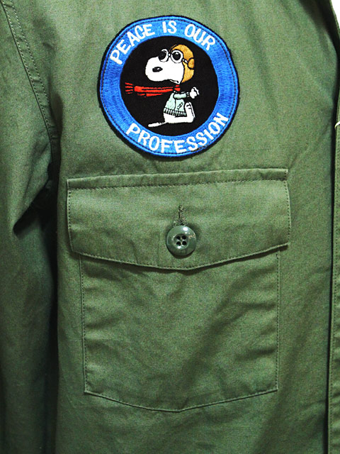 BUZZ RICKSON'S×PEANUTS BR27155 L/S VIETNAM UTILITY SHIRT
