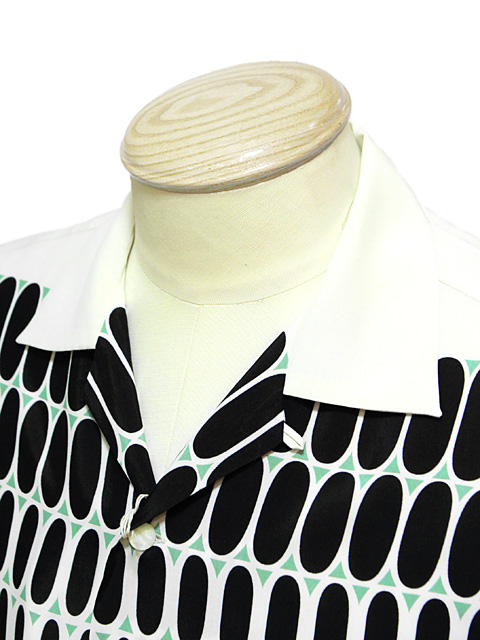 STAR OF HOLLYWOOD / ELVIS DOT/アロハシャツ/L/レーヨン/WHT/総柄/SH37280 STAR OF HOLLYWOOD（スターオブハリウッド） SH37280 半袖レーヨン