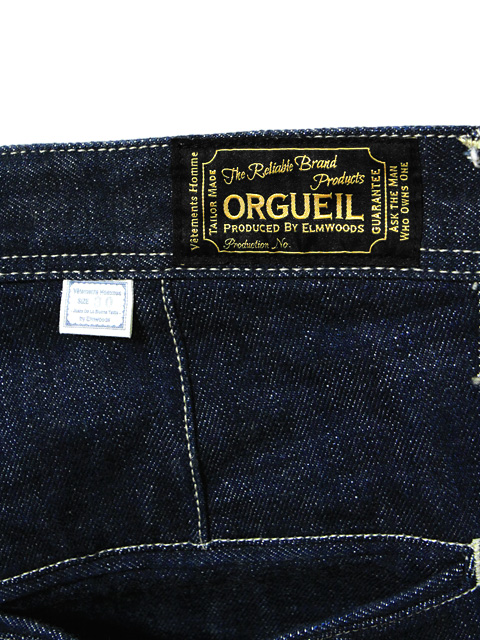 オルゲイユORGUIEL ERAL55　W33 ORGUEIL エラル55 デニムトラウザー ERAL55 Denim Trousers OR