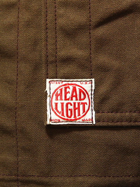 ジャケット・アウター HEADLIGHT BROWN DUCK WORK COAT HD13738 HEAD LIGHT（ヘッドライト） HD13738 【 13oz. 】 ブラウン