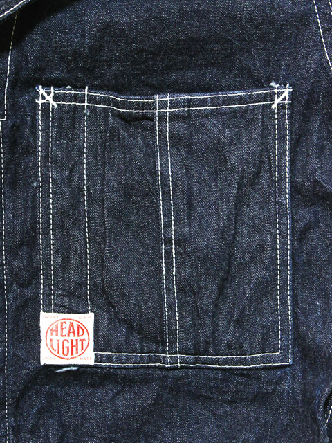 HEAD LIGHT（ヘッドライト） HD13845 11oz.デニムオールインワン