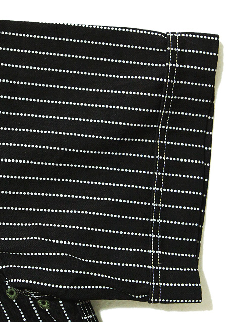 JELADO（ジェラード） JP22101 半袖ブラックウォバッシュワークシャツ