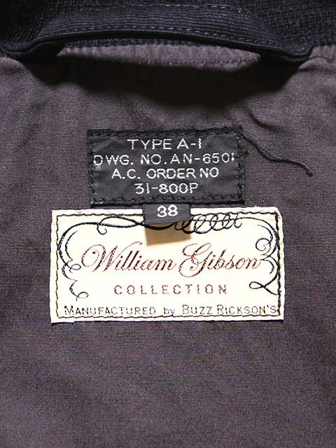 BUZZ RICKSON'S×William Gibson（バズリクソンズ×ウィリアムギブソン ...