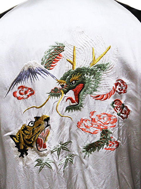 （火）様　テーラー東洋　スカジャン テーラー東洋スカジャン【JAPAN MAP×DRAGON】リバーシブルサテン