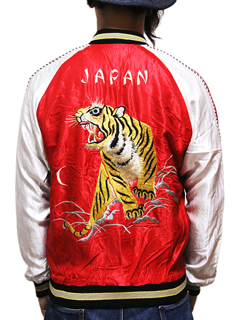 テーラー東洋リバーシブル アセテートスカジャン(TT14331-165) 東洋スカジャン【EAGLE×JAPAN MAP】リバーシブルサテンスカ NO
