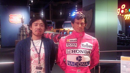 伝説のアイルトン・セナさんと記念撮影?