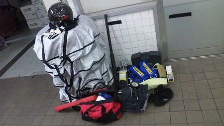 荷物がたくさんです