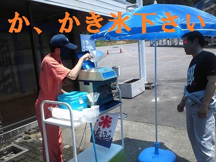 さっそくかき氷を