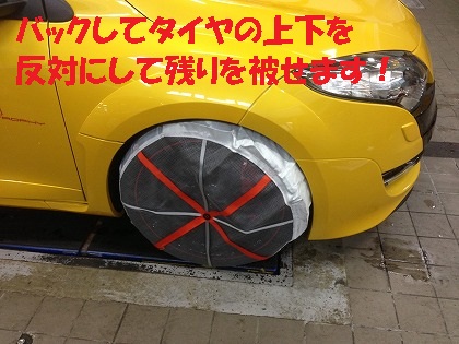 反対側かぶせるのだ