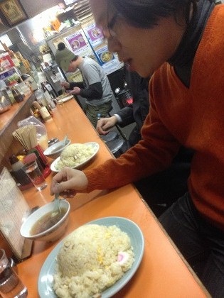 親方&IWGPは普通盛りチャーハン