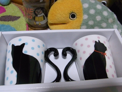 黒猫マグカップ01