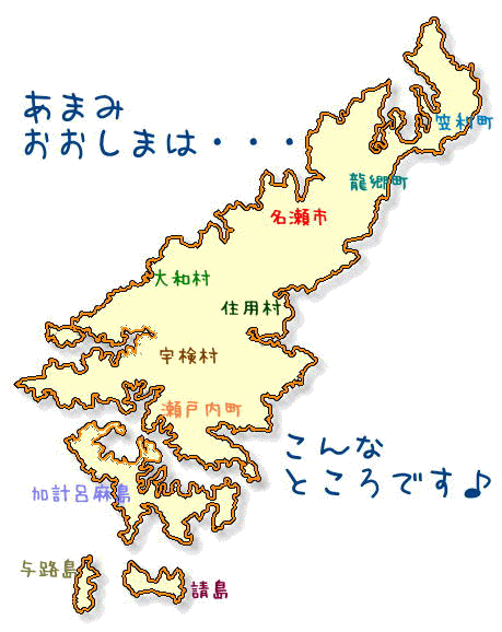 奄美大島全体図
